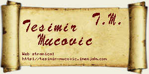 Tešimir Mucović vizit kartica